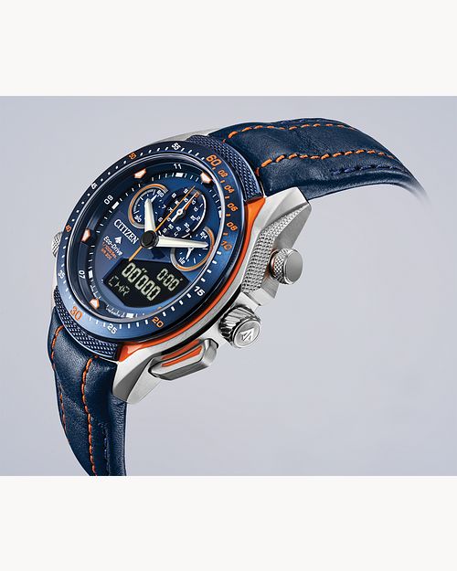 Citizen Promaster SST Eco Drive Grey Black Dial Watch CITIZEN